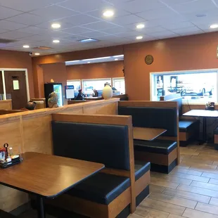 Inside is clean and clean