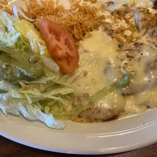 Pollo Mexicano with Queso Sauce