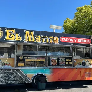 a colorful food truck