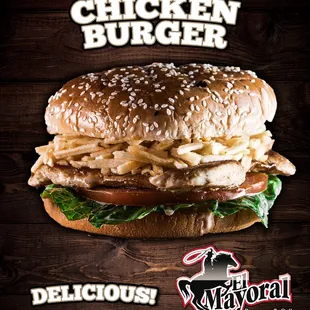 * Chicken Burger * Hamburguesa de Pollo