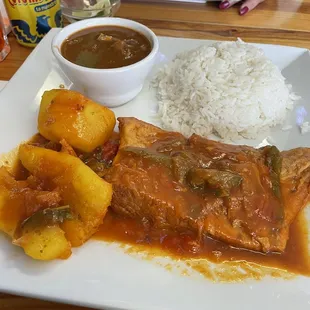 Sobre barriga carne en salsa