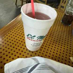 Styrofoam cups on a Thursday night? If you're gonna charge like 15 bucks for a medium they need to be in a glass.