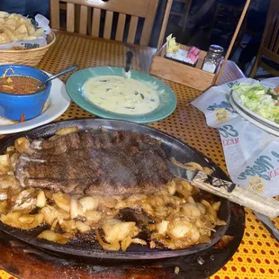The Carne asada steak