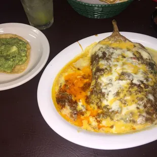Meat Stuffed Chili Rellenos