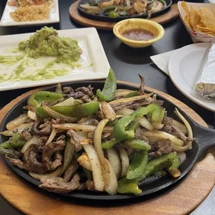 Steak fajitas