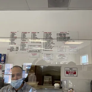 a man wearing a face mask