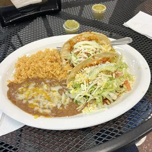 Two tacos plate