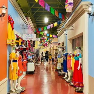 Inside El Mercado is a beautiful shopping heaven for most women