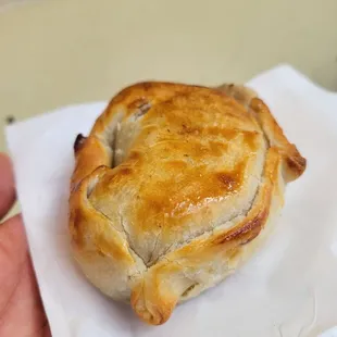 Mushroom and Mozzarella empanada