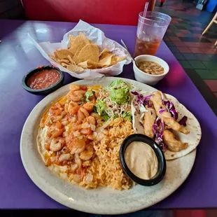 Baja Plate. I think the shrimp upset my stomach. I found it tasty, but it didn't stay down.
