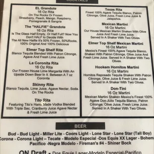 Cocktails &amp; Beer