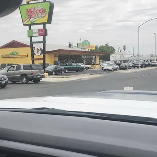 a view of a fast food restaurant