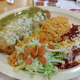 Enchiladas and Chile Rellenno