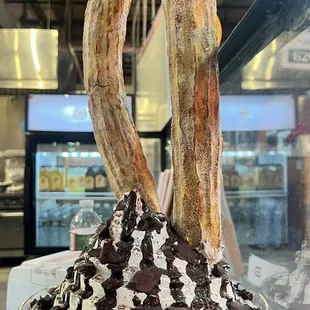 A humongous Churros on display