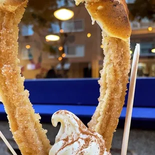 Dulce de leche with churro