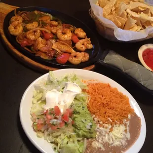 Shrimp fajitas!!