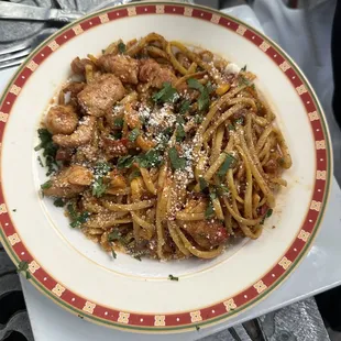 Elote garlic noodles. 10/10. Very surprisingly one of our favorites! Great flavor with a little heat