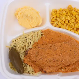 Pechuga Rellena bañada en Chile Chipotle