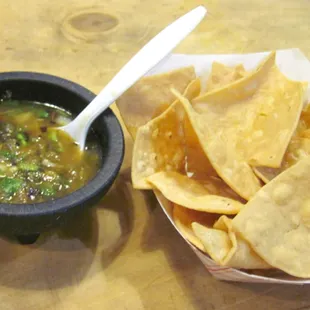 Incredible salsa and chips