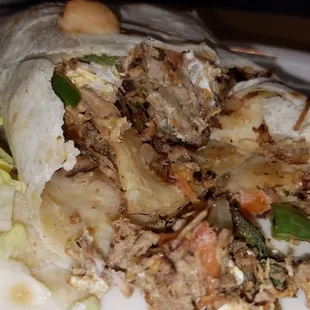 Machaca burrito