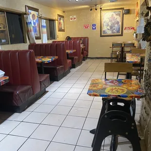 Inside the restaurant