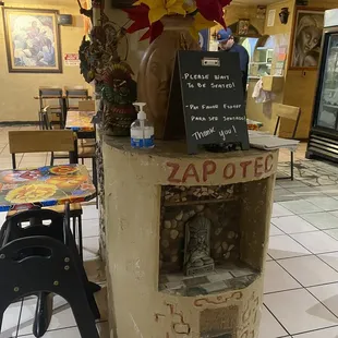 Inside the restaurant