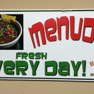 What? Menudo Everyday?