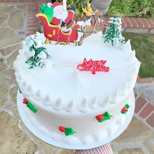 a christmas cake