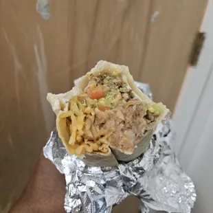 Carne Asada burrito so barely filled there&apos;s like a empty wraparound layer of tortilla.
