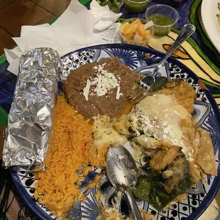 Chille relleno plate