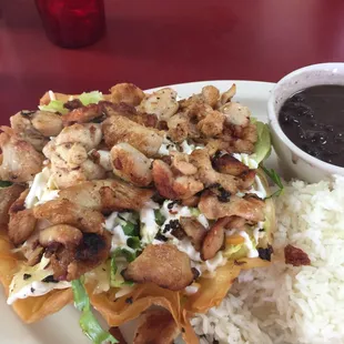 Chicken taco salad!! Yumm