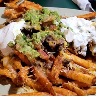 Carne aside fries appetizer.