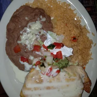 Shrimp chimichanga