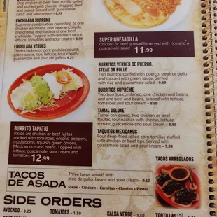 New Menu Spring 2019