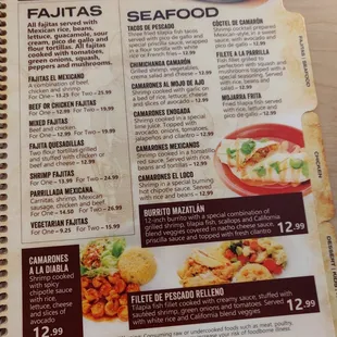 New Menu Spring 2019