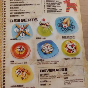 New Menu Spring 2019