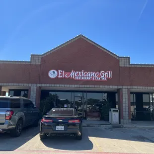 the front of the restaurant