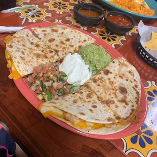 Shrimp quesadilla