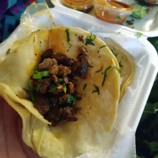 3.25 for this? To be fair the other tacos were full but still it wasnt even busy lol