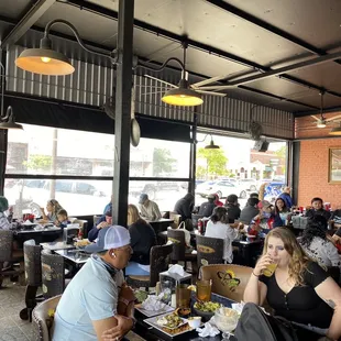 Outdoor seating area - also where the Greeter meets to take you to your seat!