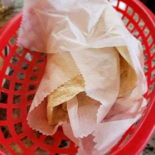 Fresh flour tortillas