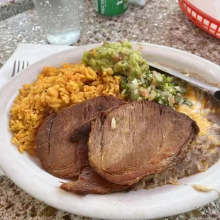 Carnitas plate.  Crispy not transitional but good  enough
