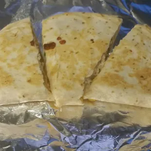 Try our amazing quesadilla&apos;s with your choice of meat, white, yellow, or mixed cheese, cilantro and onion is optional.