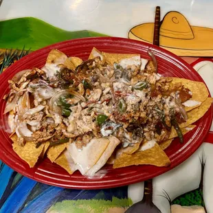 Fajita Nachos-chicken Wonderful!