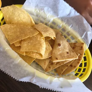 They added flour tortilla chips
