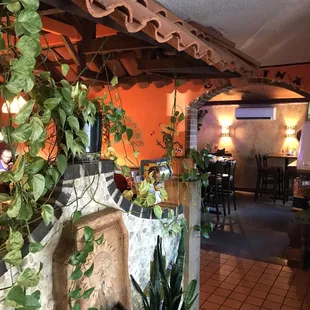 the interior of the restaurant