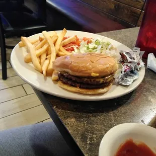 Granddaughter loves their cheeseburgers and steak fries