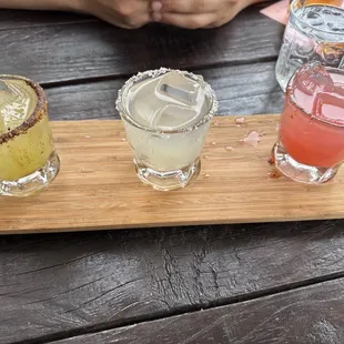 Margarita flight (cucumber, regular, watermelon)