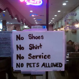 interesting sign to have up in the winter time