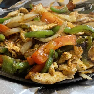 Chicken fajitas!